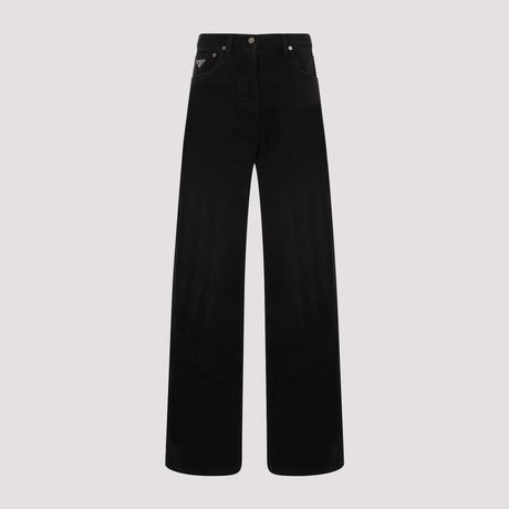 PRADA Elegant Black Cotton Jeans