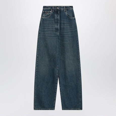 PRADA Wide-Leg Cotton Denim Jeans