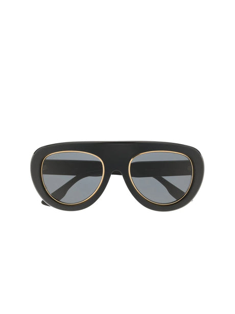 GUCCI Logo Aviator Sunglasses - 54mm Lenses