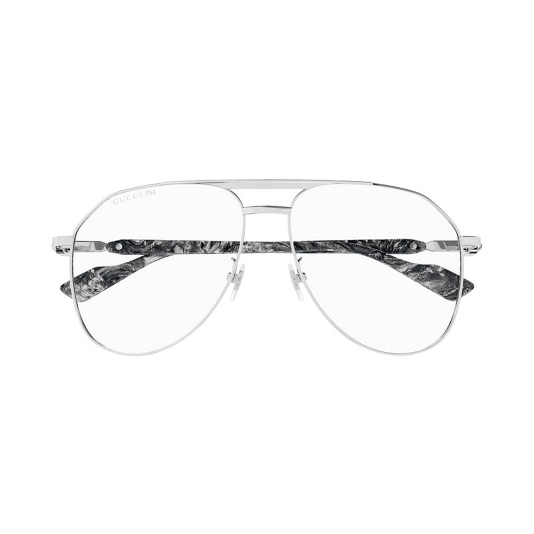 GUCCI Stylish Men's Silver Frame Sunglasses