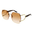 GUCCI Timeless Gold Orange-Lens Sunglasses