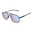 GUCCI Classic Black Sunglasses with Violet Lenses for Men