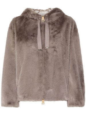 HERNO Chic Faux Fur Jacket for Women - Perfect for FW24