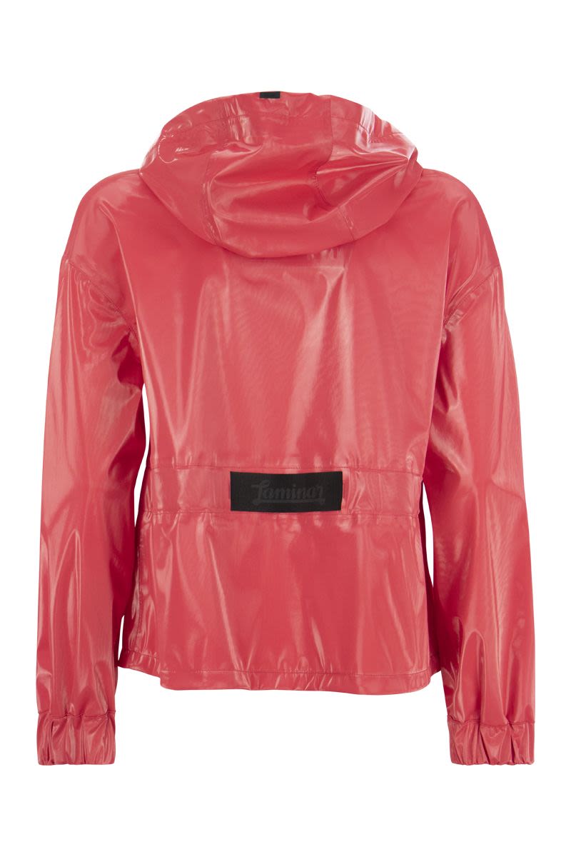 HERNO Oversized Laminated Jacket with Hood