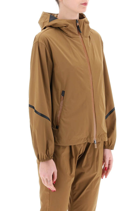HERNO Lightweight Women's Matte Jacket - Short Hooded Water-Repellent Outerwear for SS24