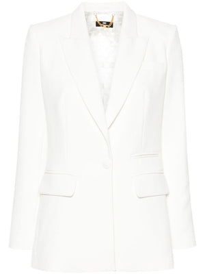 ELISABETTA FRANCHI White Buttoned Blazer - SS24 Collection