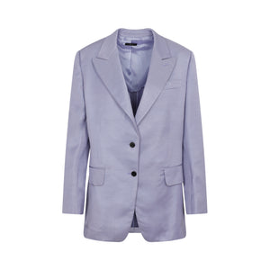 TOM FORD Pink & Purple Soft Fluid Twill Boyfriend Jacket for Women