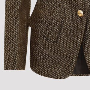 TOM FORD Elegant Single-Breasted Boucle Jacket