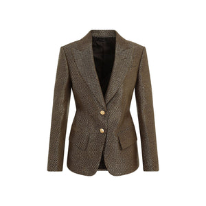 TOM FORD Elegant Single-Breasted Boucle Jacket