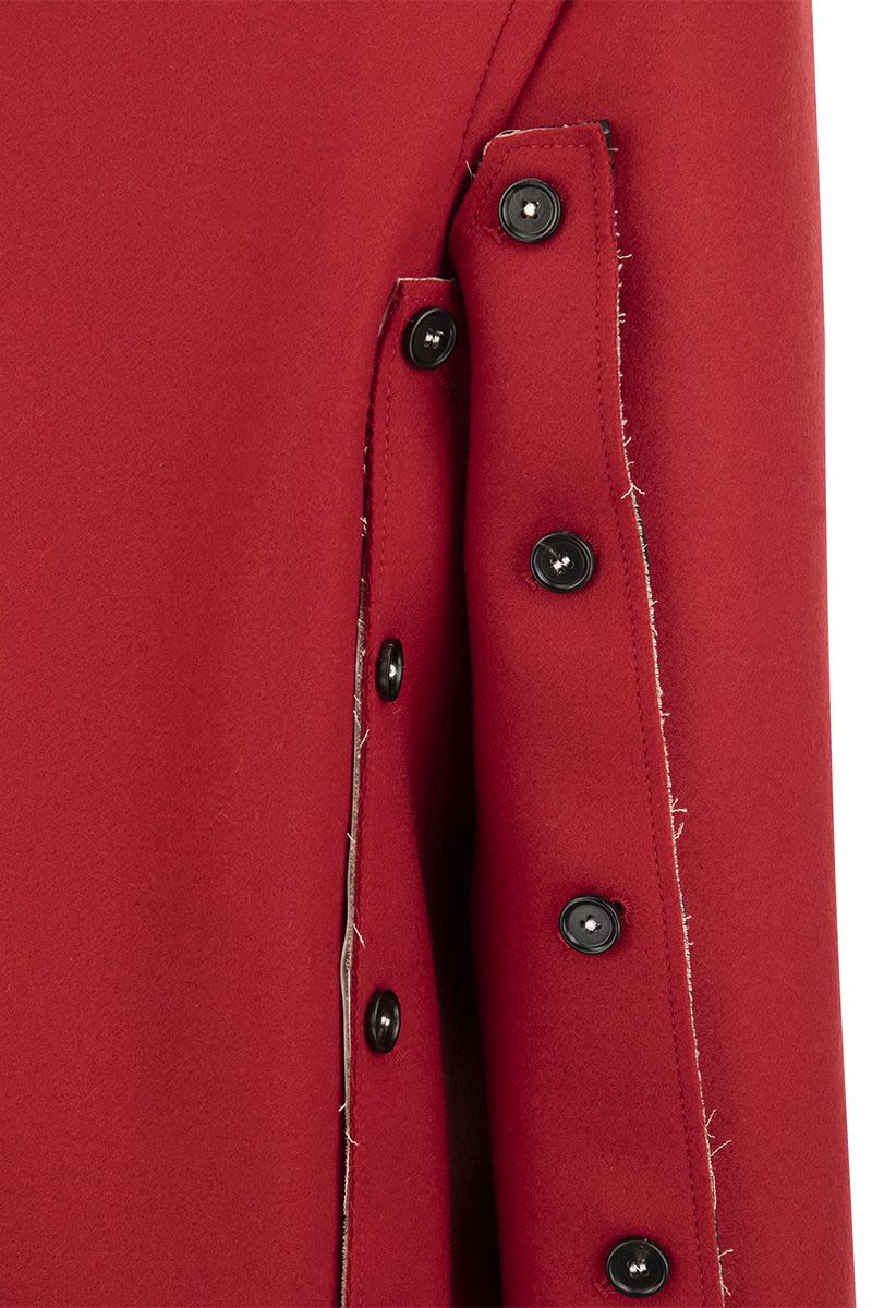 MARNI Red Double-Breasted Wool Jacket for Women - FW22