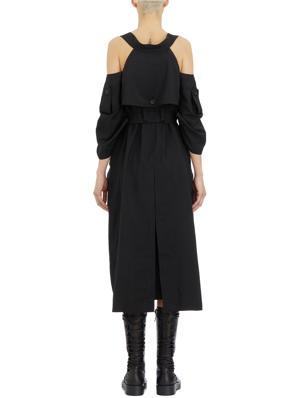 JUNYA WATANABE Black Wool Suit with Belted Waist for Women - SS24 Collection