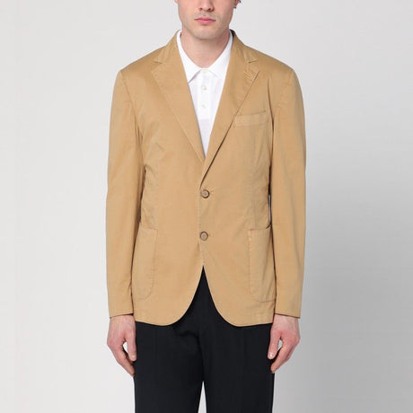 SANTANIELLO Single-Breasted Cotton Jacket for Men