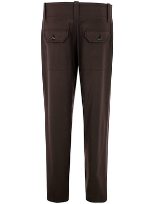 GIORGIO ARMANI Men's Regular Fit Wool Pants for FW24