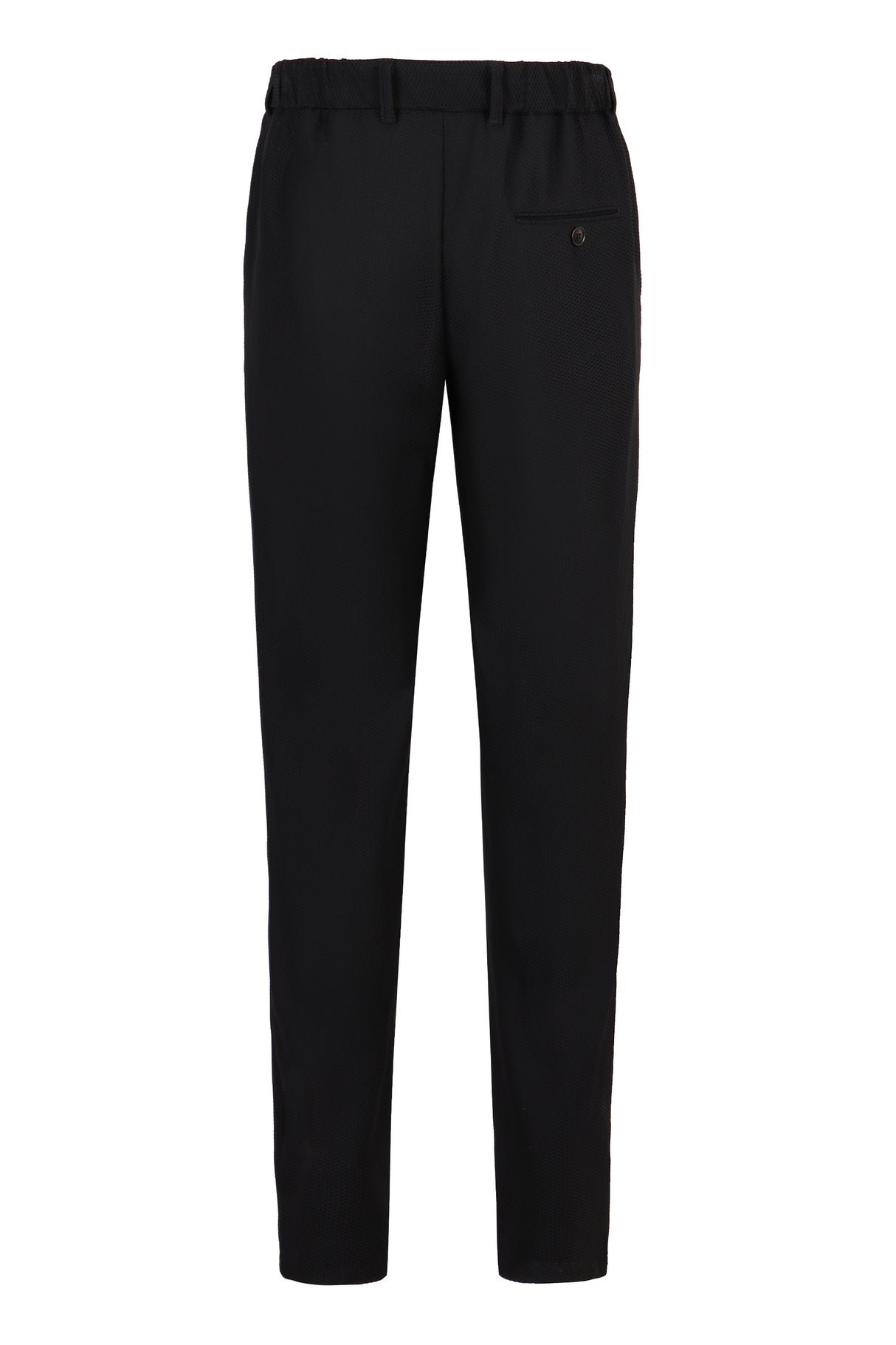 GIORGIO ARMANI Sleek Techno Fabric Tailored Pants