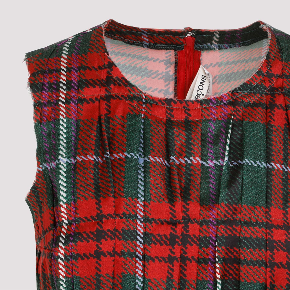 COMME DES GARÇONS เสื้อแขนยาวพลีตสำหรับผู้หญิง สีแทน