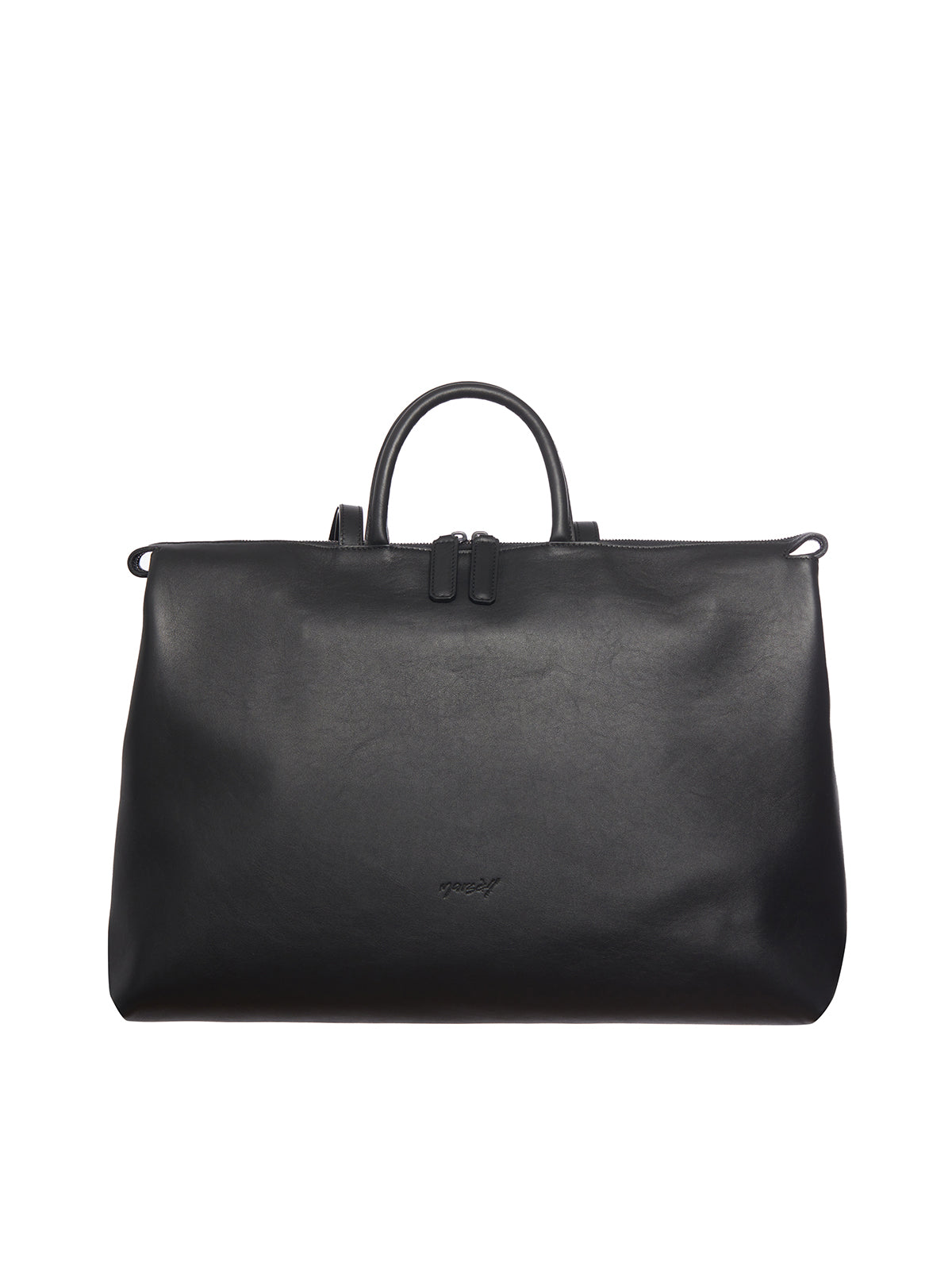 Black Leather Shoulder Bag for Women