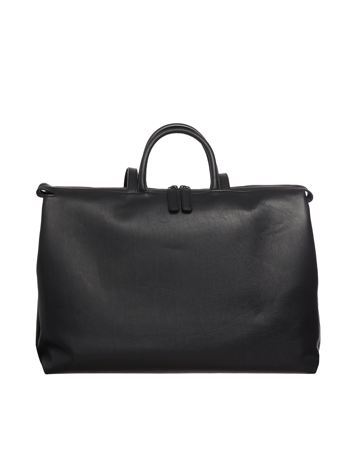 Black Leather Shoulder Bag for Women