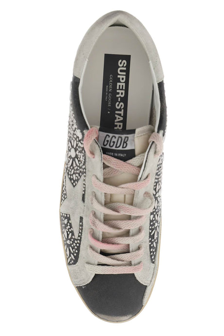 GOLDEN GOOSE Studded Leather Super-Star Sneakers for Men - SS24 Collection