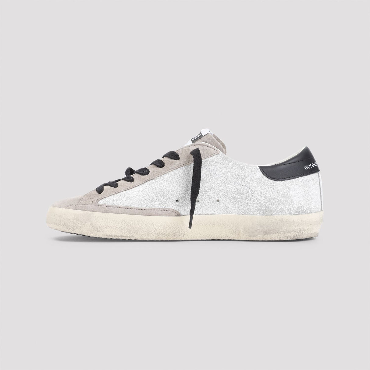 GOLDEN GOOSE Superstar White Leather Sneakers for Men