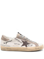 GOLDEN GOOSE Super Star Nappa Upper Nylon Tongue Suede Star and Heel Sneakers - Men’s Footwear