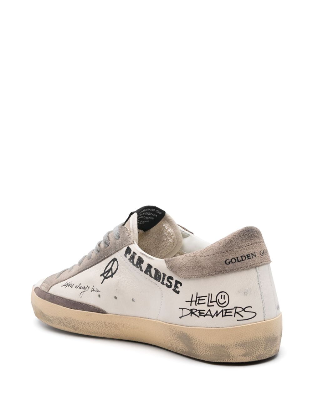 GOLDEN GOOSE Super Star Nappa Upper Nylon Tongue Suede Star and Heel Sneakers - Men’s Footwear