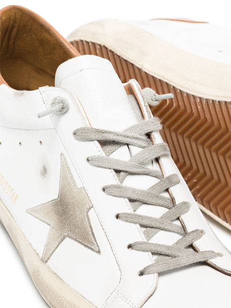 GOLDEN GOOSE Super-Star Leather Upper Sneakers for Men