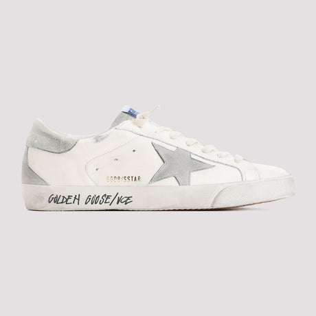 Men's Vintage-Effect Leather Super Star Sneakers