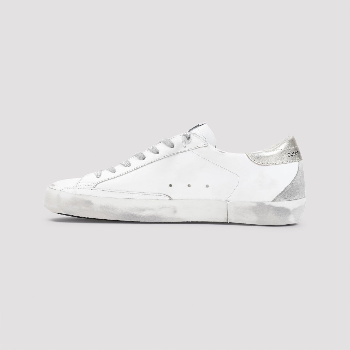 GOLDEN GOOSE Superstar White Leather Sneakers for Men