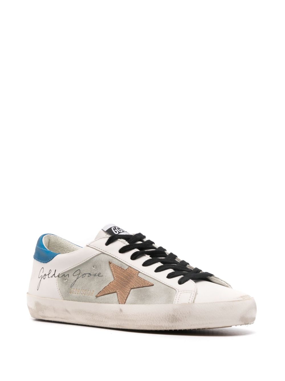 GOLDEN GOOSE Men's Leather Sneakers with Signature Logo - Available in Size 41