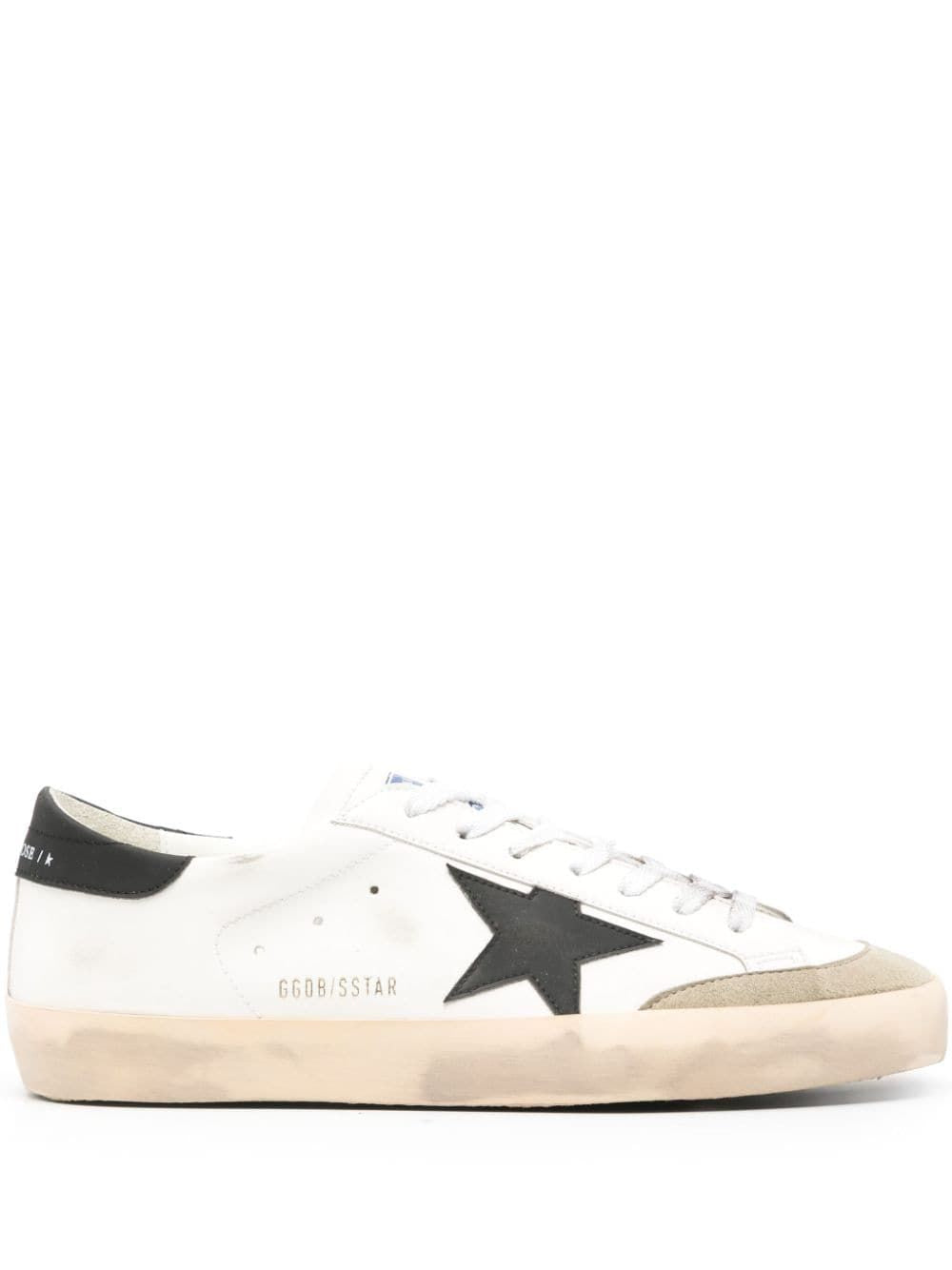 GOLDEN GOOSE Men's White/Black/Beige Sneakers - Bio Based Upper Toe Star for SS24