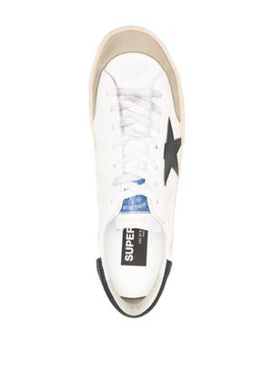 GOLDEN GOOSE Men's White/Black/Beige Sneakers - Bio Based Upper Toe Star for SS24