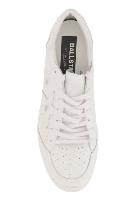 Men's White Vintage Leather Sneakers - FW23