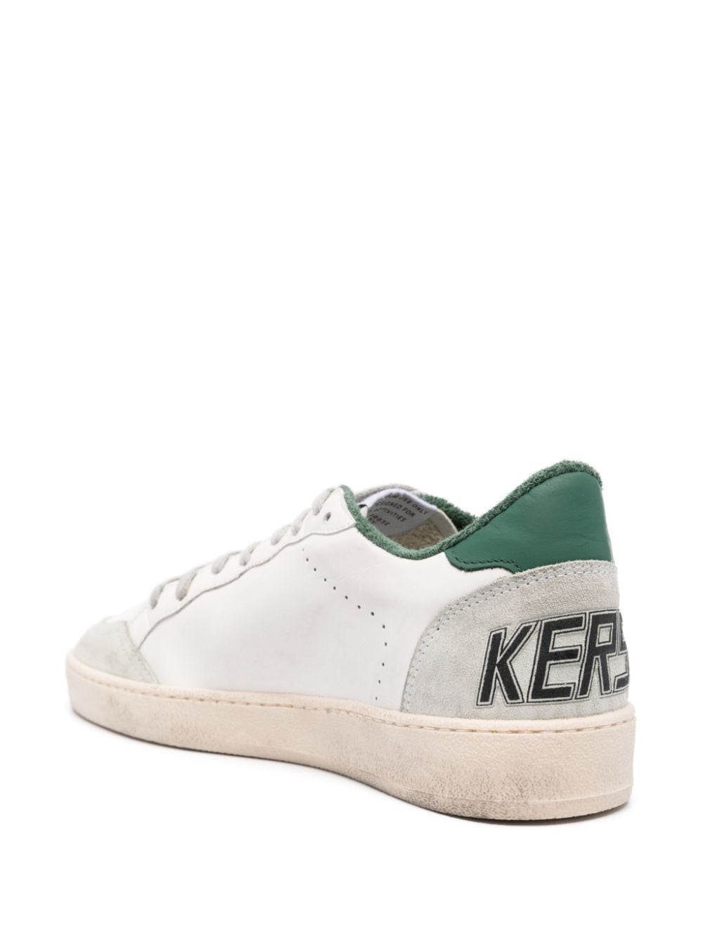 GOLDEN GOOSE Men's White Suede and Leather Low-Top Sneakers