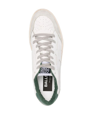 GOLDEN GOOSE Men's White Sneakers with Polyurethane, Cow Leather, Cotton, and Cellulosa from FW24 Collection