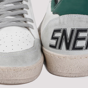 GOLDEN GOOSE Men's White Sneakers with Polyurethane, Cow Leather, Cotton, and Cellulosa from FW24 Collection