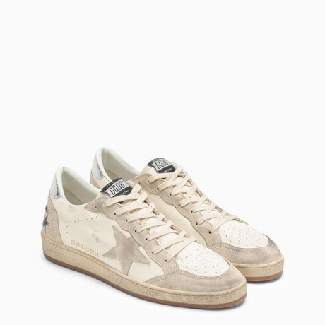GOLDEN GOOSE Men's White Low Trainers with Iconic Side Star