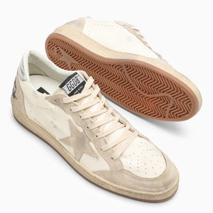 GOLDEN GOOSE Men's White Low Trainers with Iconic Side Star