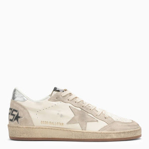 GOLDEN GOOSE Men's White Low Trainers with Iconic Side Star