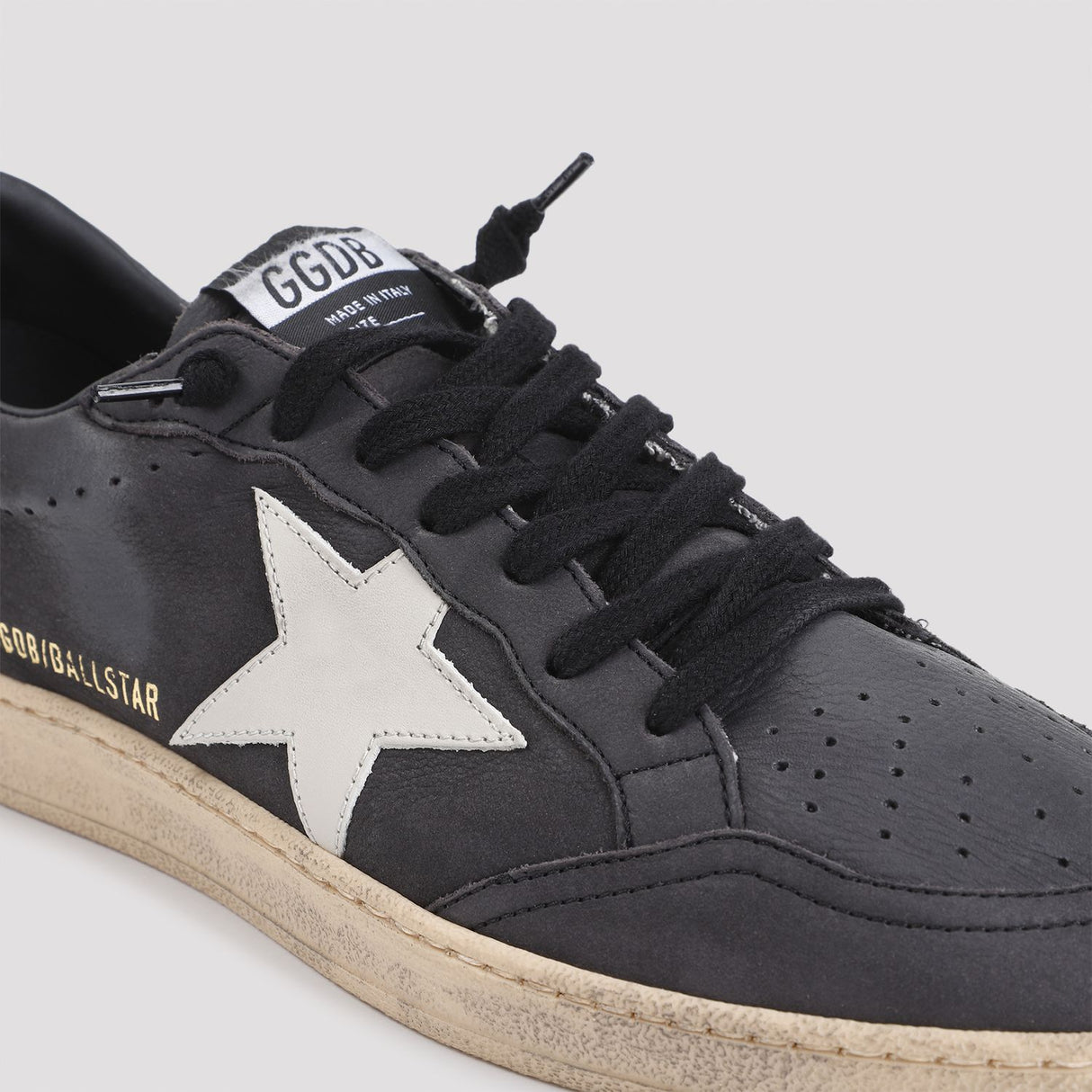 GOLDEN GOOSE Men’s Ball Star Grey Leather Sneakers