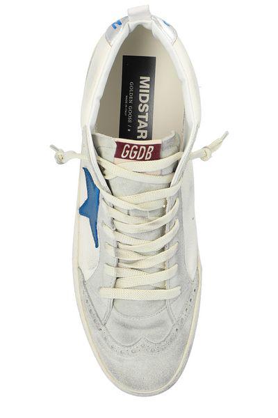 GOLDEN GOOSE Men's White/Blue/Silver Sneakers for FW24