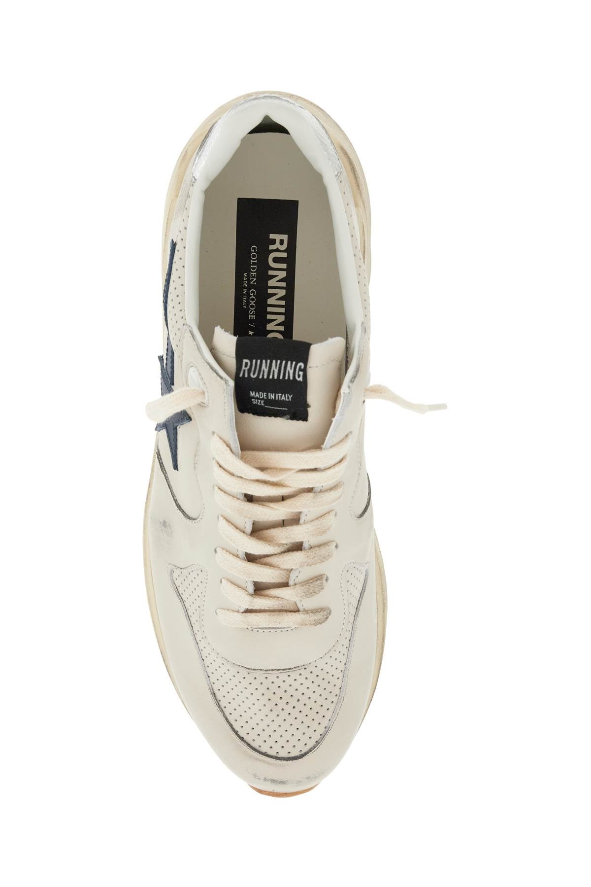 GOLDEN GOOSE Men's Running Sole Sneakers - Soft Leather with Contrasting Star