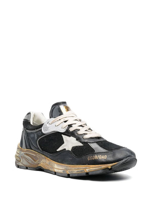 GOLDEN GOOSE Men's Black and Silver Low Top Sneakers - SS24 Collection