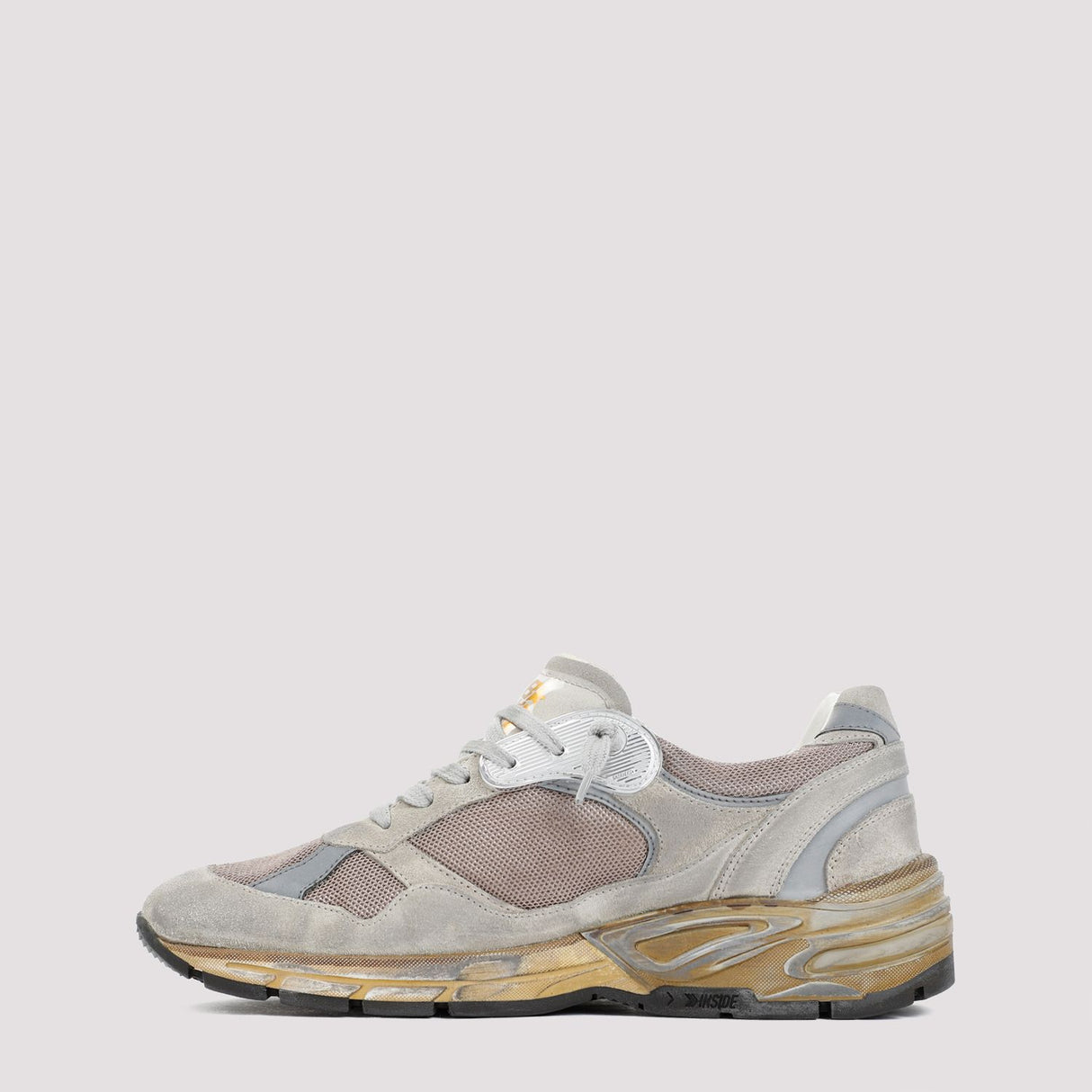 GOLDEN GOOSE Men's SS24 Nude & Neutrals Running Dad Sneakers