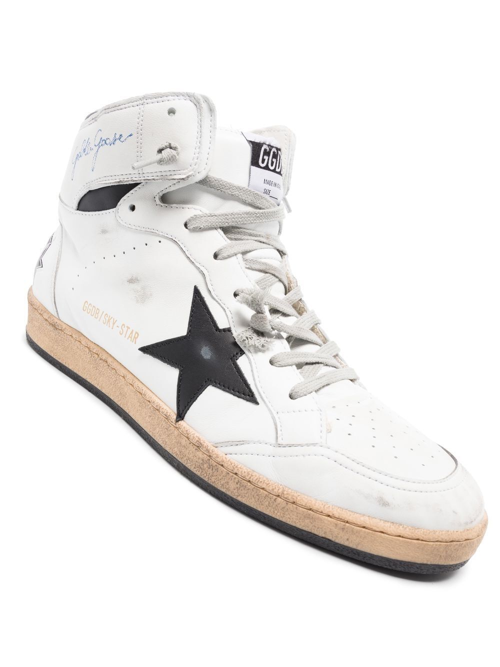 GOLDEN GOOSE Stylish Ankle Sneakers with Leather Star Detailing