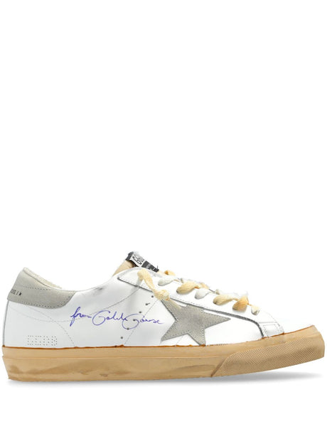 GOLDEN GOOSE Panelled Leather Sneakers with Contrast Branding