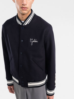 GOLDEN GOOSE Dark Blue Golden Bomber for Men - FW23 Collection