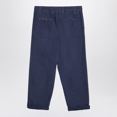 GOLDEN GOOSE Men's Stylish Cotton Trousers with Unique Splash Design