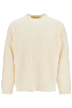 GOLDEN GOOSE Ribbed Wool Pullover Sweater - Boxy Fit