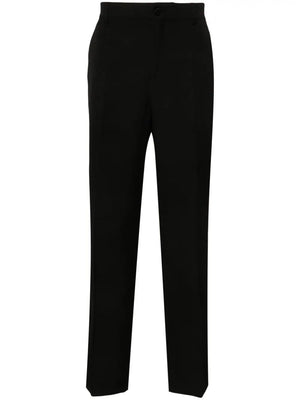 GOLDEN GOOSE Classic Black Wool Tuxedo Pants for Men