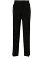 GOLDEN GOOSE Classic Black Wool Tuxedo Pants for Men